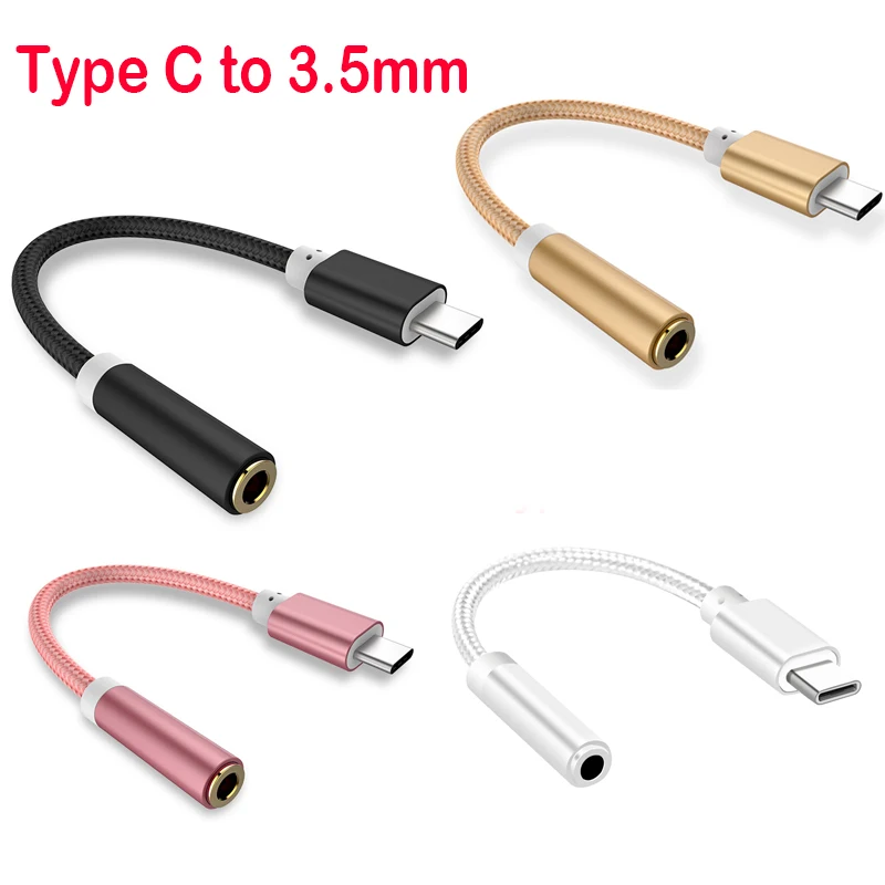 

SIFREE USB Type-C Male to 3.5mm Female Audio Adapte Type C to 3.5 Headphone Converter for Xiaomi 8 Oneplus 6