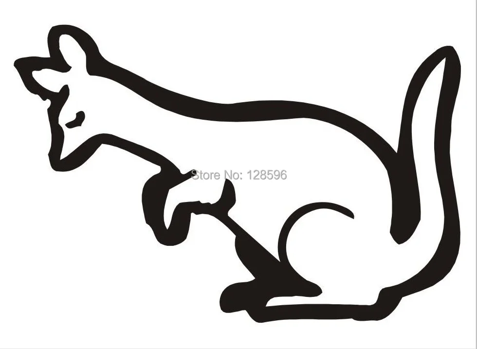 

Shy Kangaroo Funny Car window Truck Bumper Vinyl Sticker Decal Removable Gift AUTO JDM and all the smooth surface Marvel Comics
