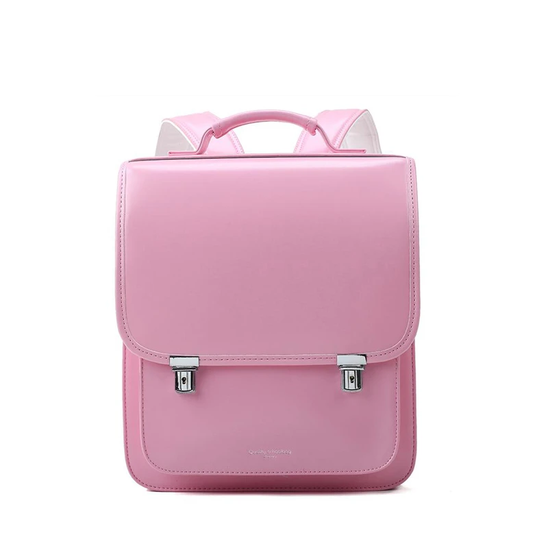Online 2019 NEW Japan style Children School Bag For Kid Orthopedic Backpack School Students Bookbags PU leather Randoseru Baby Bags