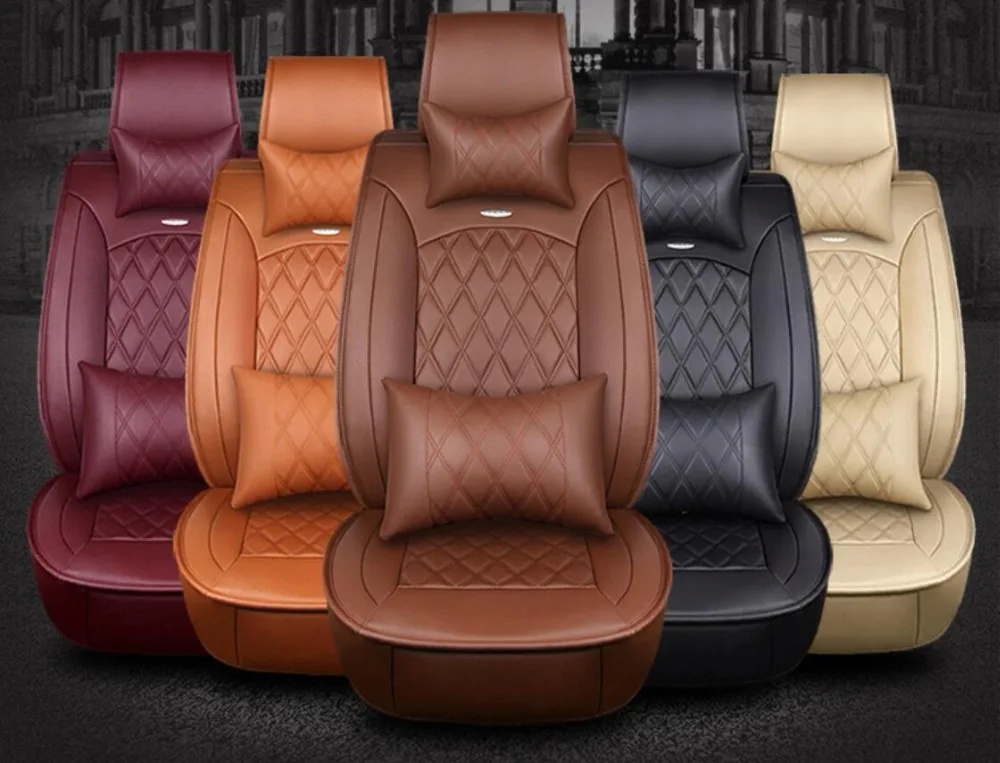 

custom cowhide Leather car seat cover for Toyota Prius Venza Corolla RAV4 Camry Estima Previa Land Cruiser Prado Fortuner stylin