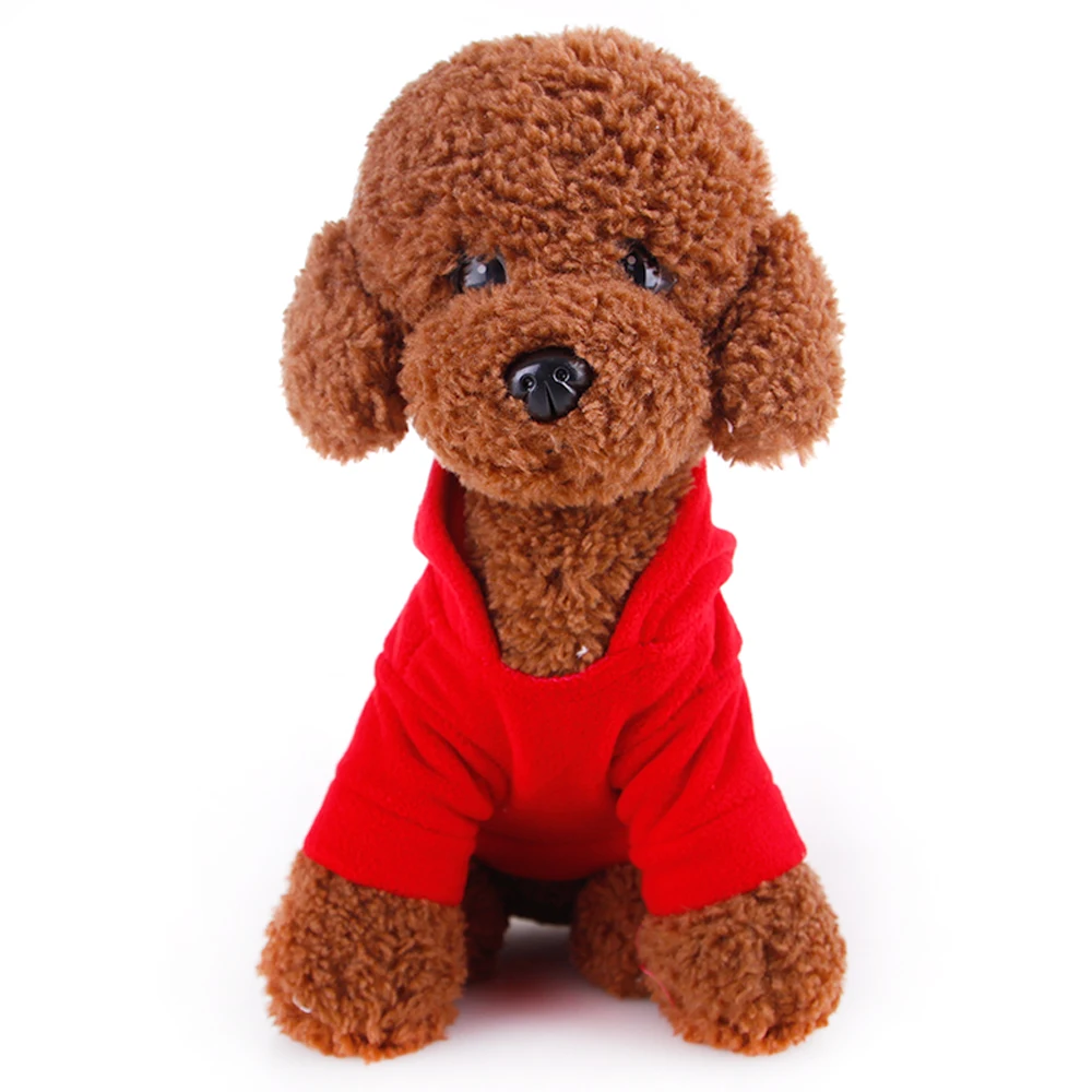 Koop Mode Hond Jas Trui Warm Puppy Outfit Huisdier Jas Winter Hond Kleding Zachte Kleding Voor Kleine Honden Hoodies Herfst Winter