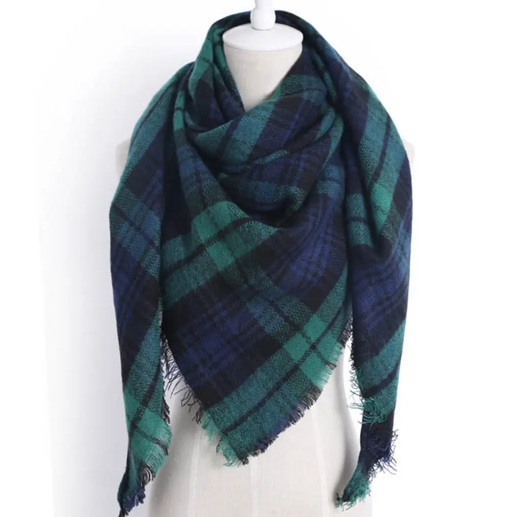 

Winter Women Scarf Cashmere Scarf Women Plaid Blanket Scarf Fashionable Female Ladies Shawls Women's Scarves and Wraps