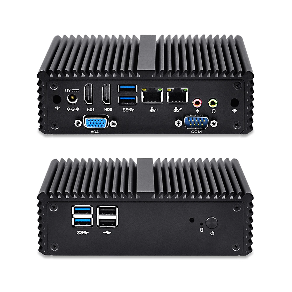 Nano Mini itx Celeron N3150 Barebone Mini Computer Ubuntu linux Firewall pfsense x86 Fanless Small industrial