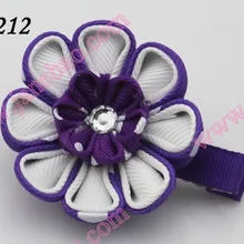 Новые 280 шт. " два слоя Kanzashi цветок заколки моды девушка Bow заколки