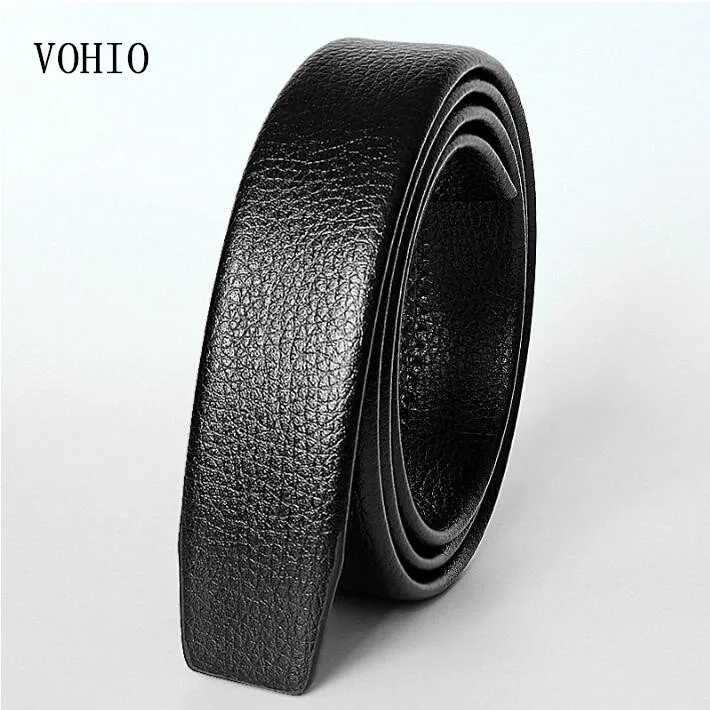

2017 NEW Scratch simulation leather belt men's leather belt body embossed with Article automatic black body width 3.5CM 140cm