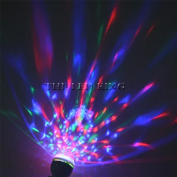 

85-265V RGB LED stage light E27 3W 6W RGB LED Bulb KTV Bar Disco Party Lamp for Holiday Dance Decoration Crystal Ball led Light