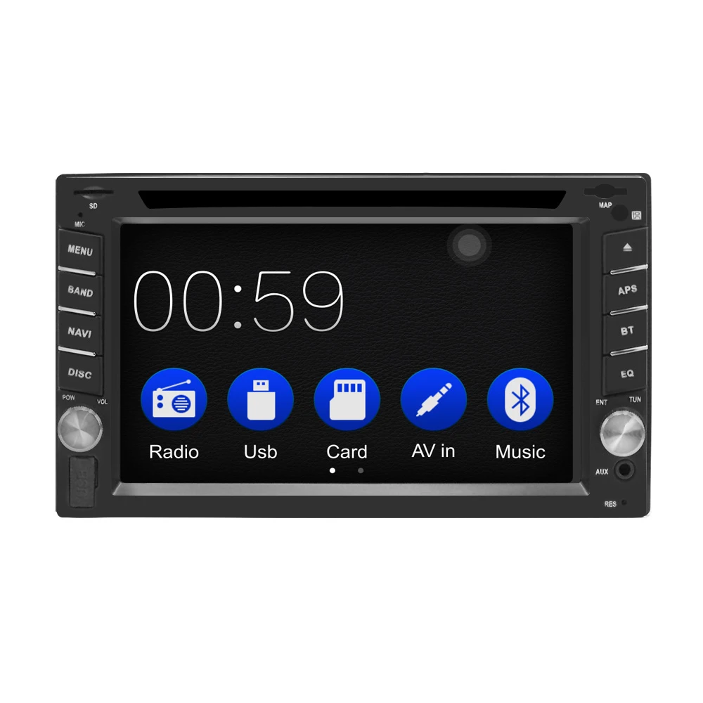 Sale 2Din Universal Car DVD player Autoradio carplay 6.2"car Radio stereo Bluetooth USB/SD Steering Wheel Control phone Double Din 7