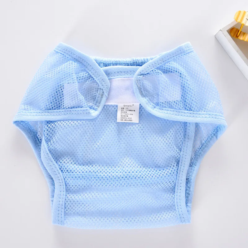 Новые моющиеся сетчатые подгузники с карманом для новорожденных летние дышащие