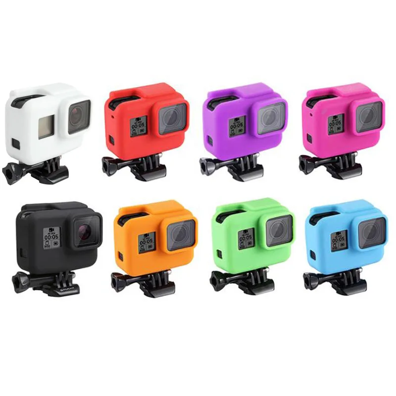 

Soft Silicone Protector Cover Protective Case Shell Bumper For GoPro Hero 5 6 7 Hero5 Hero6 Hero7 Black Camera Housing Frame