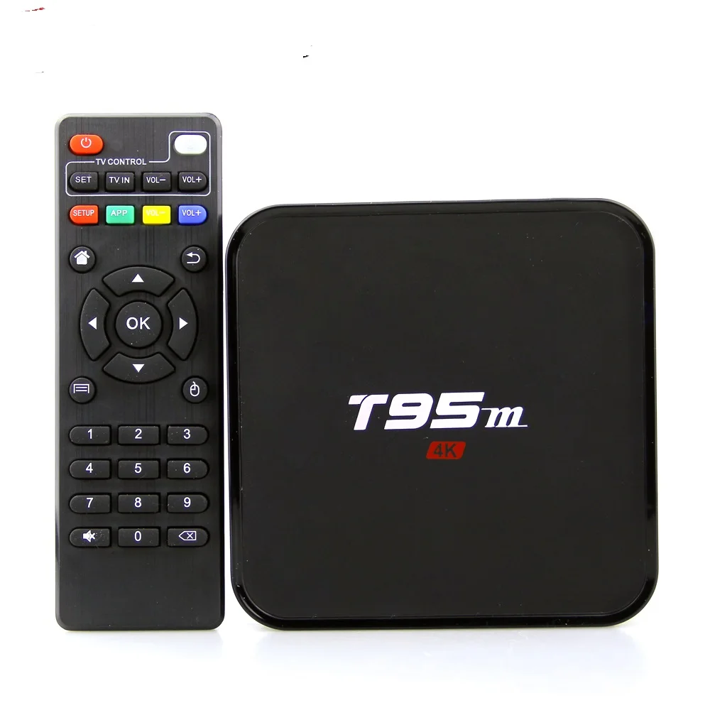 

Smart T95M Android TV Box 4k Amlogic S905X 1GB 8GB Quad Core 2.4G HD Media Player Pre-installed WiFi Android 7.1 TV Set Top Box