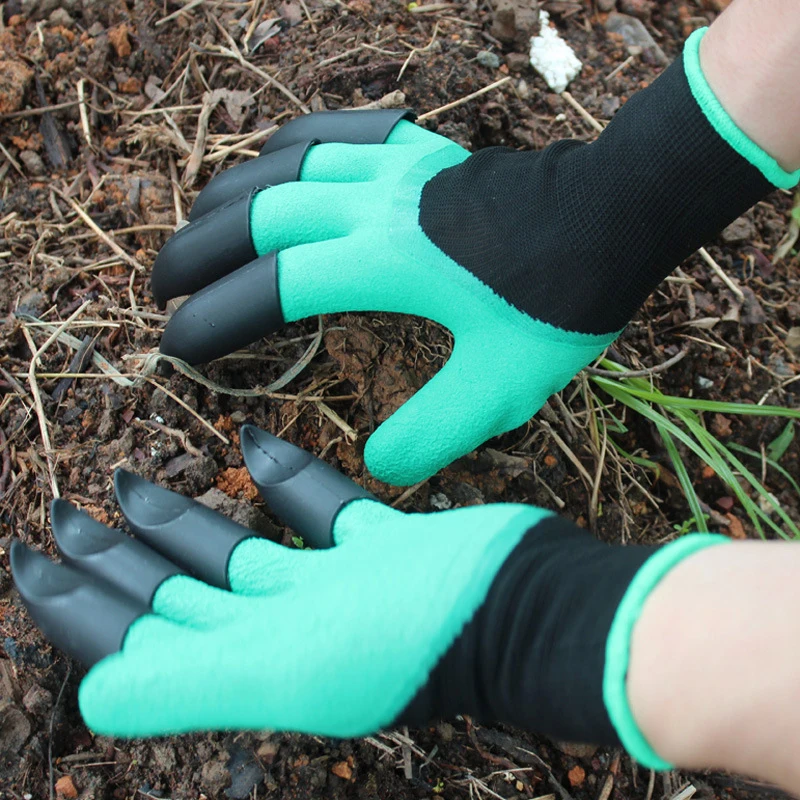 

Garden Gloves With Claws Garden Genie Rubber Gloves Household Quick Easy To Dig And Plant For Digging Planting Work Tools