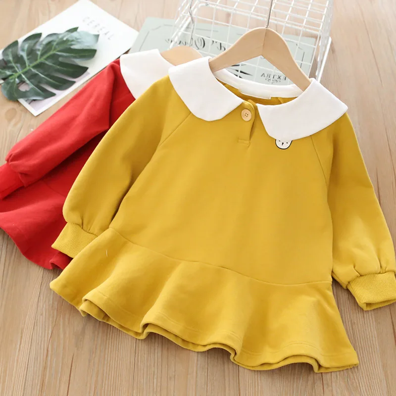 

Baby stitching dress 2019 spring new Korean girls children's wear doll dress bottoming dress qz-5110