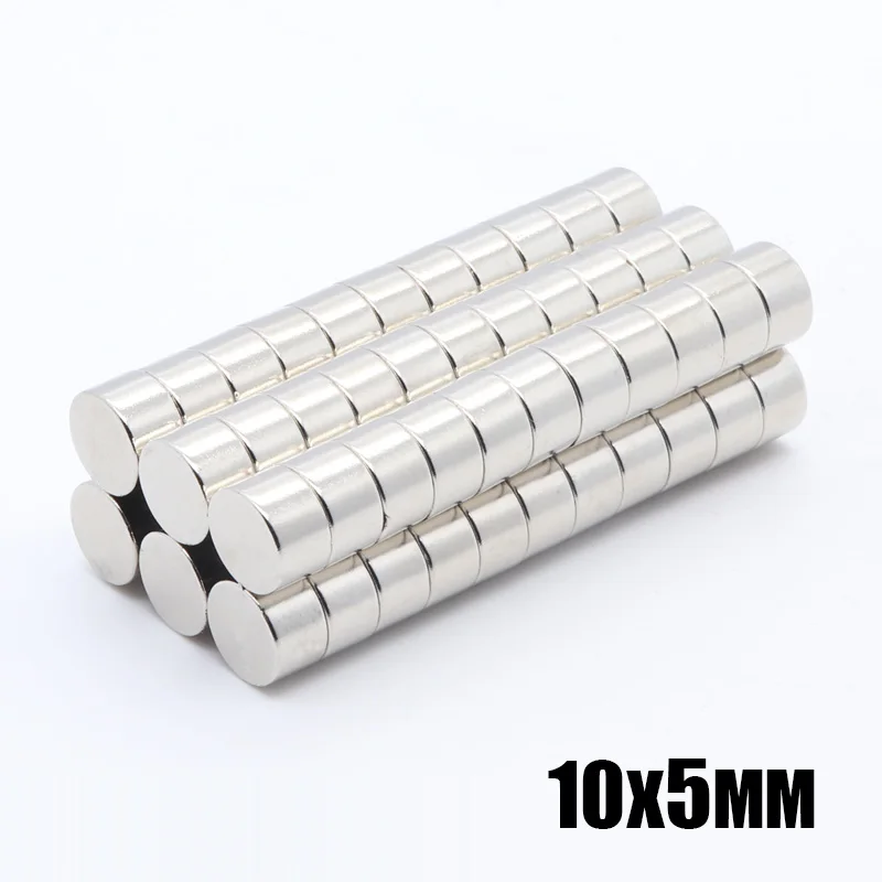 

100pcs 10x5 mm Super Powerful Strong Bulk Small Round NdFeB Neodymium Disc Magnets Dia 10mm x 5mm N35 Rare Earth NdFeB Magnet