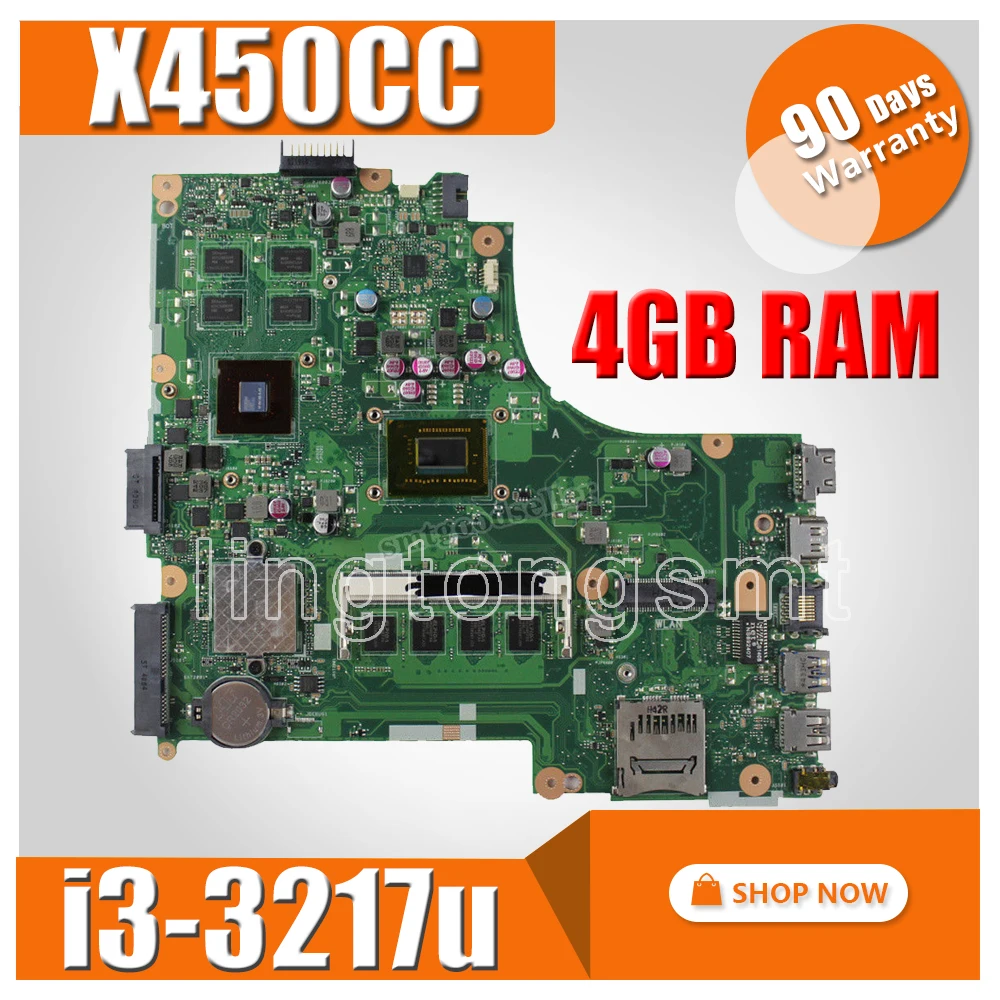 X450CC Motherboard i3-3217u 2G video memory 4G RAM rev2.3 For ASUS X450CC Laptop motherboard X450CC Mainboard X450CC Motherboard X450CC Motherboard i3-3217u 2G video memory 4G RAM rev2.3 For ASUS X450CC Laptop motherboard X450CC Mainboard X450CC Motherboard