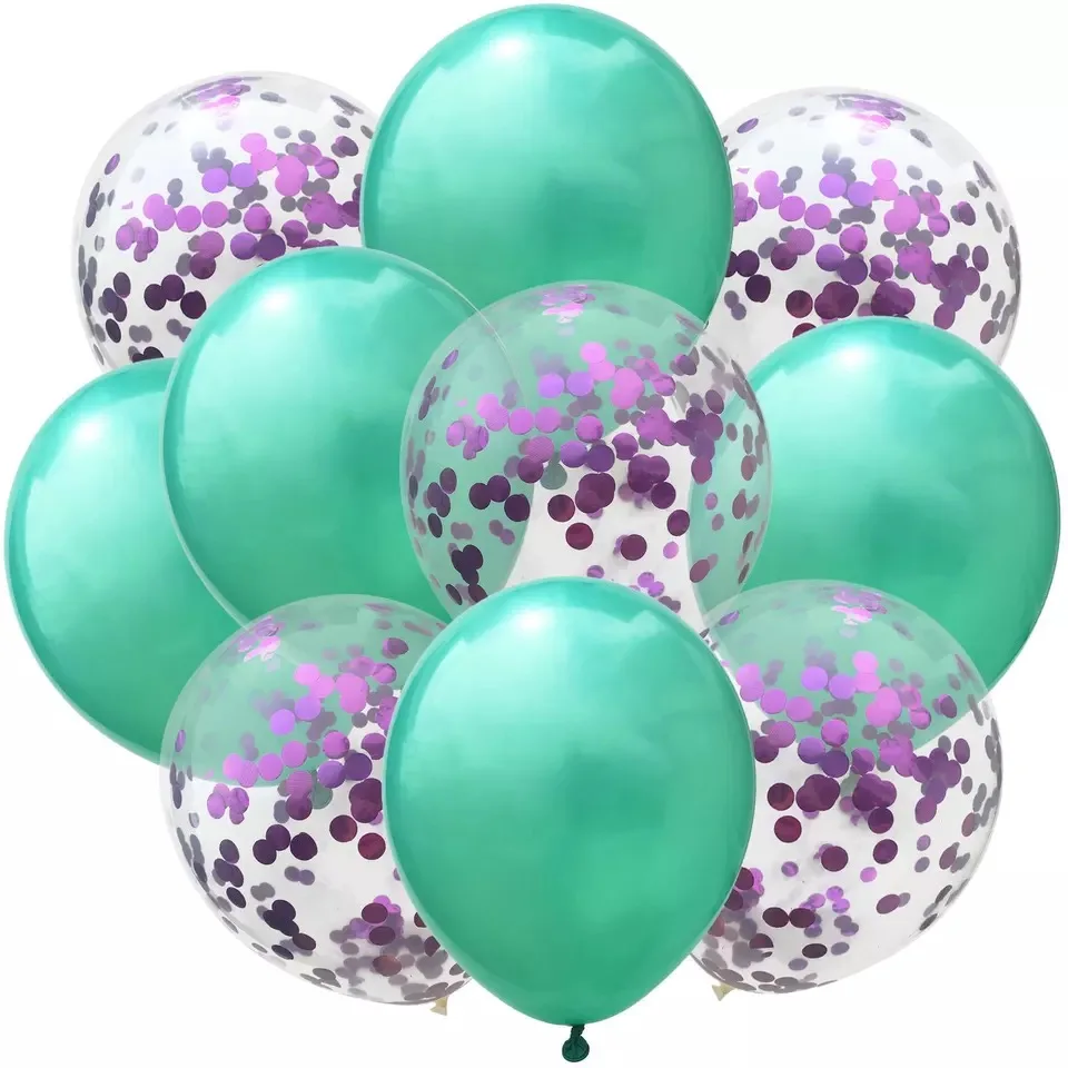 10 шт. 12 дюймов шары с золотыми Конфетти День Рождения украшения Дети взрослый металлический шар воздушный шар на день рождения Декор Baloon Happy Boy - Цвет: 10