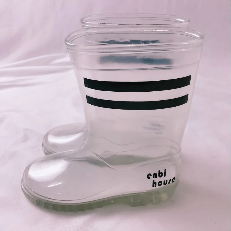 

Maggie's Walker rain boot children's parallel bars PVC Lucency slip-on Boys and Girls especially shoes skid resistance boots
