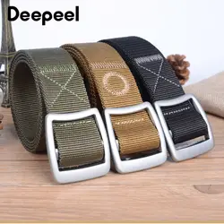 Deepeel 1 шт. мужские армейский ремень тактический военный, для выживания нейлоновый ремень металлический Tri-скользящая Пряжка походные