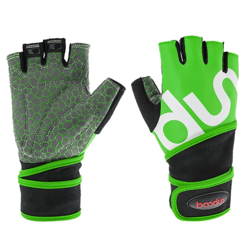 anti-slip Wear resistant Sports Fitness Weight Lifting Gym Gloves Workout Wrist Wrap Exercise Glove for Men Women