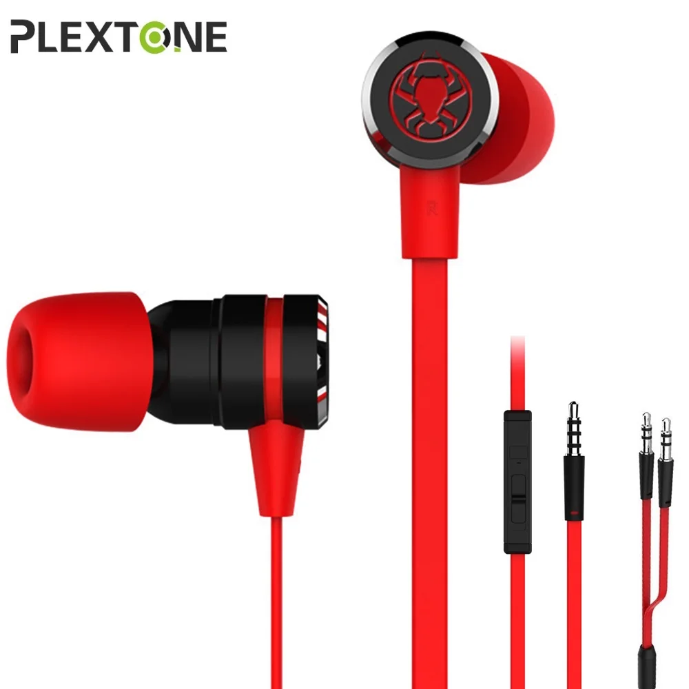 PLEXTONE Metal HIFI Earphone Super Clear Bass Stereo Headphones Gaming Headset Noise Cancelling Earphones For All Smart Phones