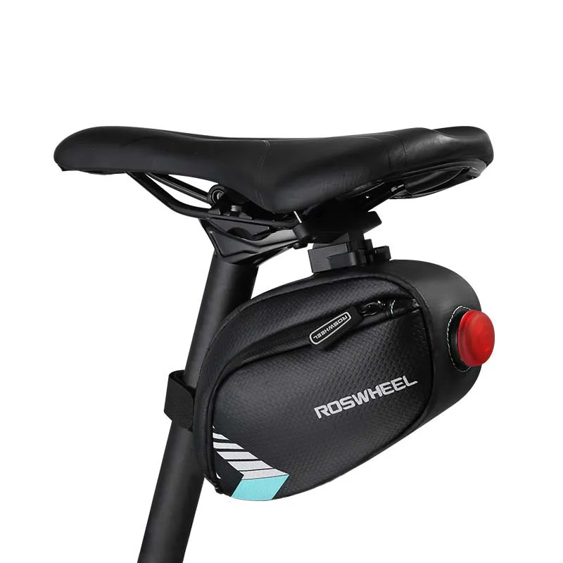 

Waterproof Bicycle Bag Tail Seatpost Pouch Saddle Bags with Tail Lamp Light Pocket MTB Bike Rear Bags Cycling Rear Seat Tail Bag