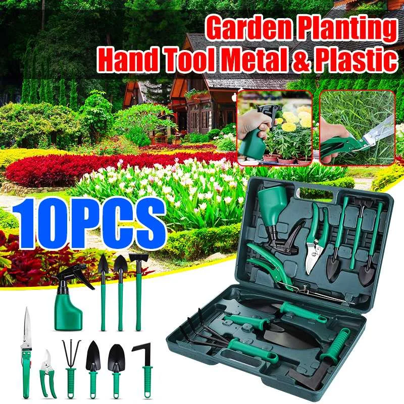 

10x Garden Tools box Anti-rust Lightweight Household Multifunctional Fruit Tree Pruning Shears Grafting Gardening Supplies Tool