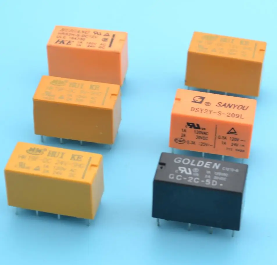 

dpdt pcb relay 3V 5V 9V 12V 24V 8 pins relay switch