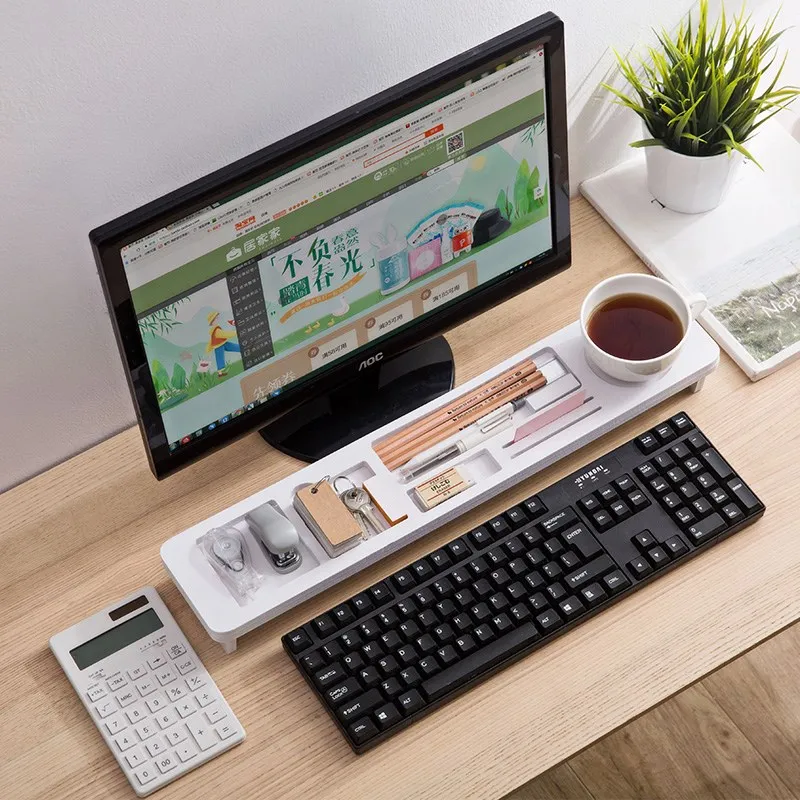  Home Office Desk Organizer Desktop Storage Holder Multifunction Keyboard Cover Office Accessories S