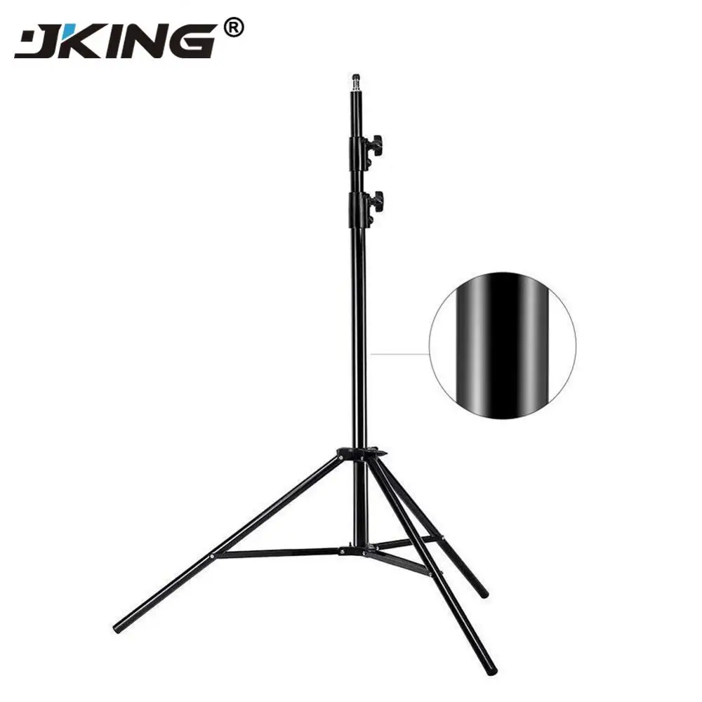 

JKING 2M Light Stand Tripod Video With 1/4 Screw Head Bearing Weight 5KG For Camera Studio Softbox Flash Reflector Lighting