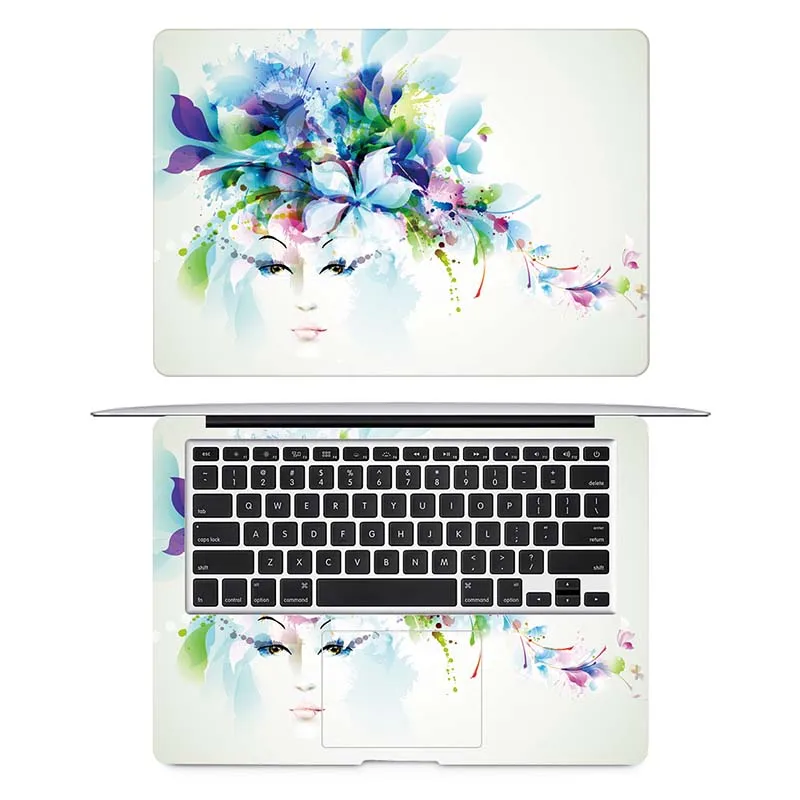 Цветок красота полное тело Обложка кожи для Macbook Стикер Pro Air retina 11 12 13 15 дюймов hp Mac Mi поверхность книга ноутбука Наклейка