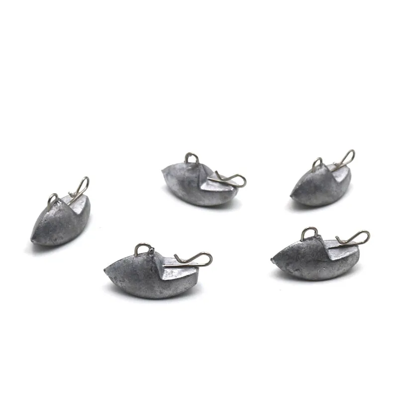 

5 Pcs/lot Jig Head Lead 2g 3g 5g 7g 10g Counterweight Crank Hook Soft Lure Texas jig head fishing Accessories Pesca