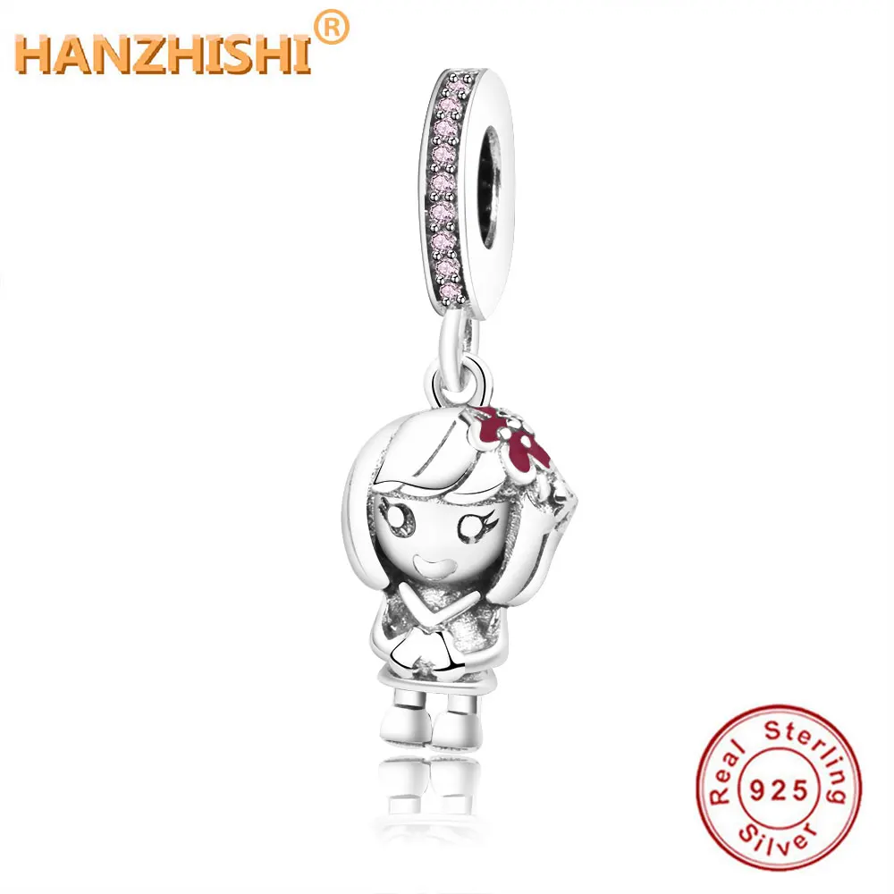 

Fit Original Pandora Charms Bracelet Authentic 925 Sterling Silver Bead Dorothy Pendant Beautiful Girl Charm Bead DIY Jewelry