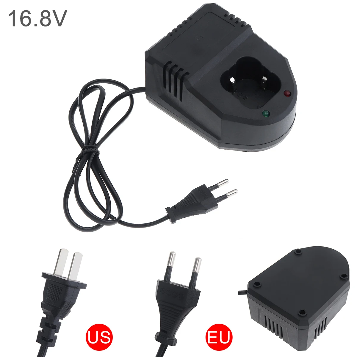 

DC 16.8V Universal Li-ion Rechargeable Battery Charger 100-240V Smart Power Adapter for Lithium Electrical Drill Screwdriver