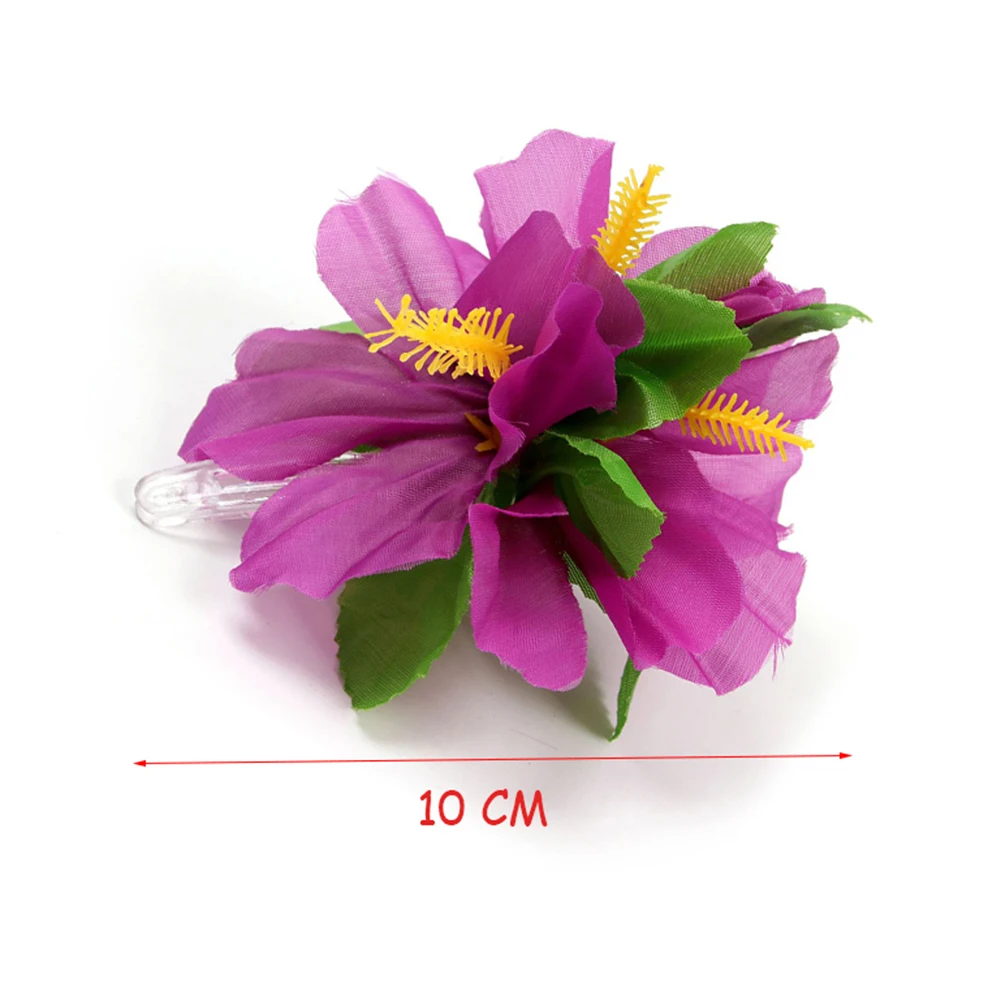 

24pcs Wedding Party Stylish Beautiful Clip Hawaiian Hibiscus Flower Parties Hair Clips Birthday Flower Bud Hairpins Hot Sale