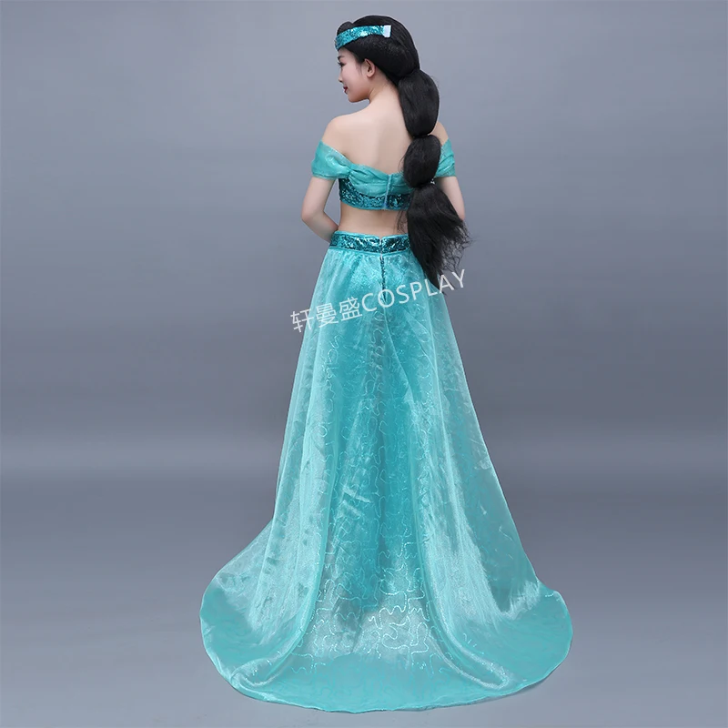 Wonder woman Aladin Jasmine cosplay Princess cosplay costume Adult Halloween wonder woman Costumes for party sexy Jasmine dress (5)