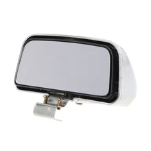 Универсальное серебряное квадратное автомобильное боковое зеркало с повязкой на глаза с широким углом обзора