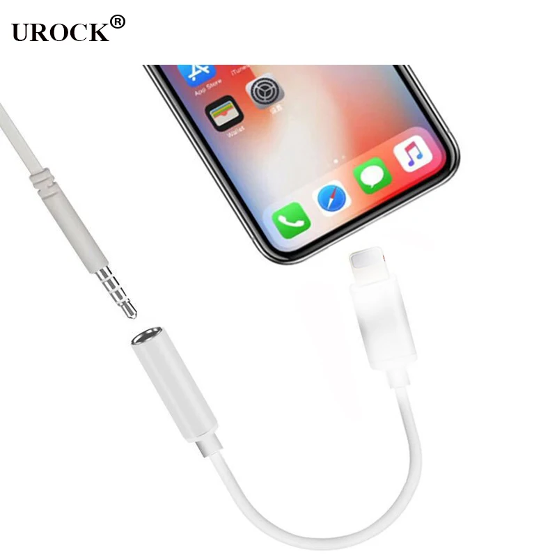 

For Lighting to 3.5 mm Male Adapters for iPhone 7 8 X AUX Adapter Headphone Jack Cable Adapter Support Music IOS 11 12 13