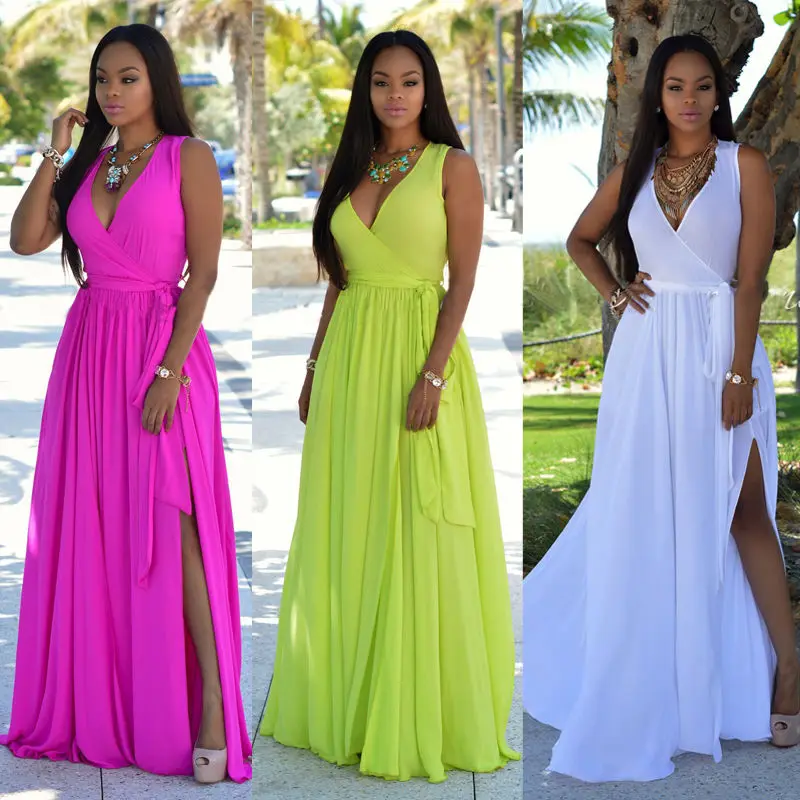 womens long beach dresses