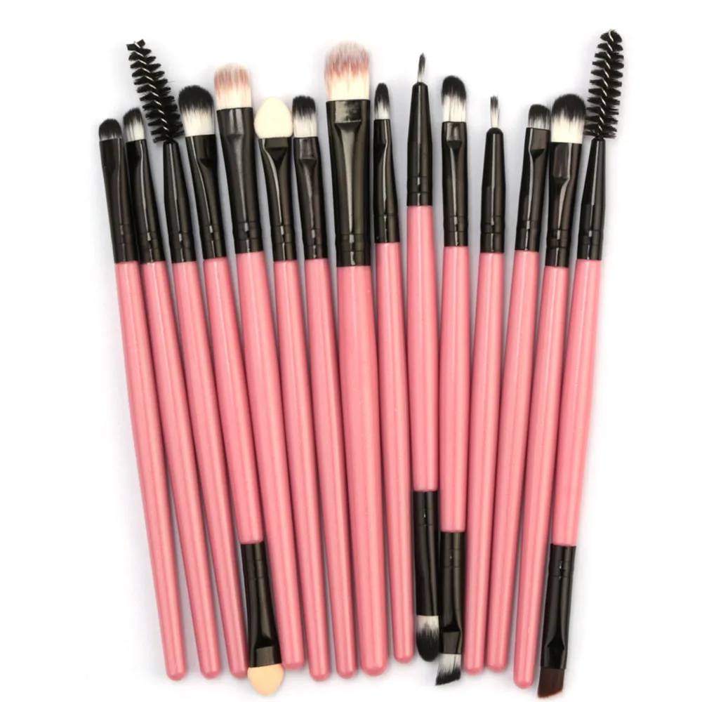 

15pcs/set Makeup Brush Set tools Make-up Toiletry Kit Wool Make Up Brush Set for Lip Eye Liner maquiagem 5.9DJL