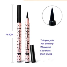 1 шт. Горячая женская красота Макияж Черная Подводка для глаз водостойкая жидкая подводка для глаз Карандаш Ручка косметика милый инструмент