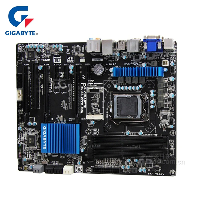100 Gigabyte Gaz77xd3h Ddr3 Motherboard Usb3.0 32g Z77xd3h Desktop Sataiii Systemboard Pcie