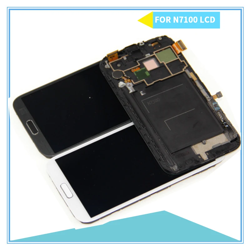 Регулируемая яркость ЖК дисплей для samsung galaxy Note 2 Note2 II N7100 сенсорный экран