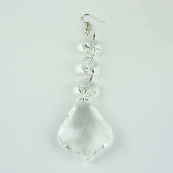 

50mm Maple Leaf Parts ,3pcs Octagonal Bead With 4 Chromium Hoop ,1 Earring Buckle For Christmas Tree Decoration Offer