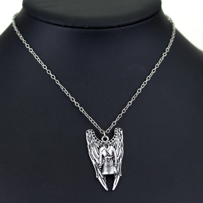 

dongsheng Fashion Accessories Supernatural Choker Necklace Angel Wing Pentagram With Drifting Pendant Chain Necklace-30