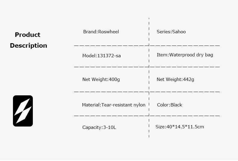 Roswheel Sahoo 131372-SA 10L горный велосипед Велоспорт полный водонепроницаемый Подседельный штырь седло сумка заднего сиденья пакет Pannier сухой мешок