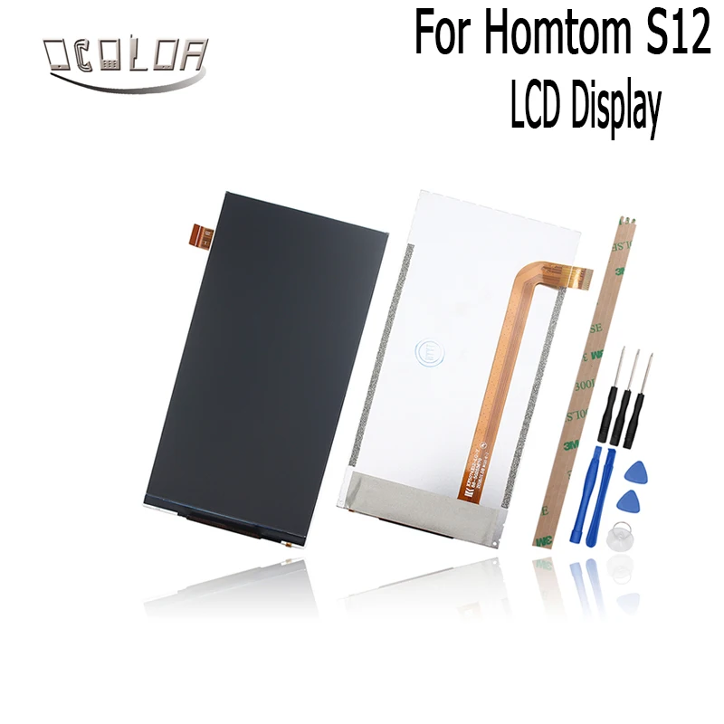 

ocolor For Homtom S12 LCD Display Screen Replacement Repair Part 5.0" For Homtom S12 Mobile Accessories With Tools +Adhesive