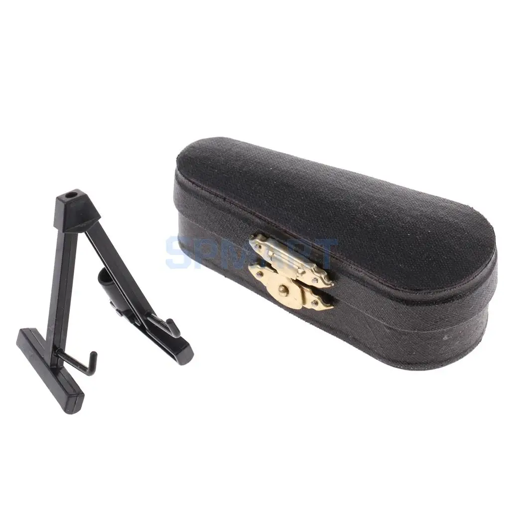 Dolls House Music Room Wooden Violin Musical Instrument with Box for 1/12 Dollhouse Miniatures