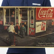 Уличный магазин в США 1960 оберточная бумага в винтажном стиле настенный киноплакат украшения художественные принадлежности ретро-плакаты и принты