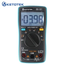 True RMS Digital Multimeter Thermometer Current Voltage Resistance Capatitance Meter Multi Tester with Temperature Probe