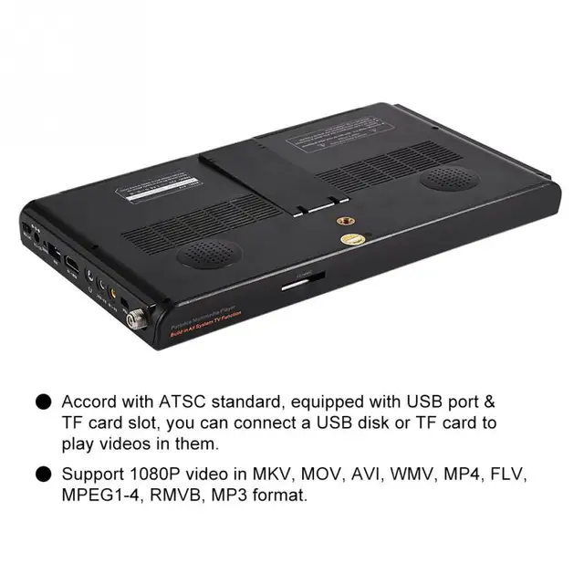 LEADSTAR 10 Inch Digital Television ATSC Portable TV 1080P HD HDMI Video Player For Home/Car Televisions TV 2018