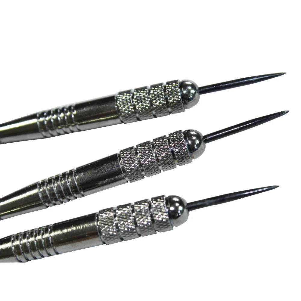 DULYMADE 3PCS/set, 26Grams Steel Tip Brass Darts--Tungsten Look Color, with Aluminium Shafts, 2D Flights,and Dart Case